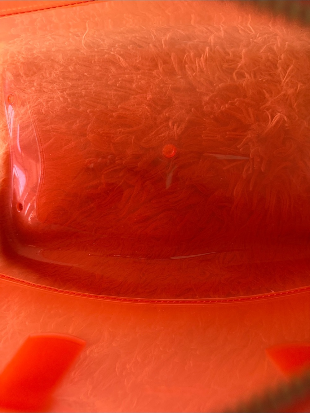 Furla Glossy Orange Patent Dome Satchel - Picture 6 of 6